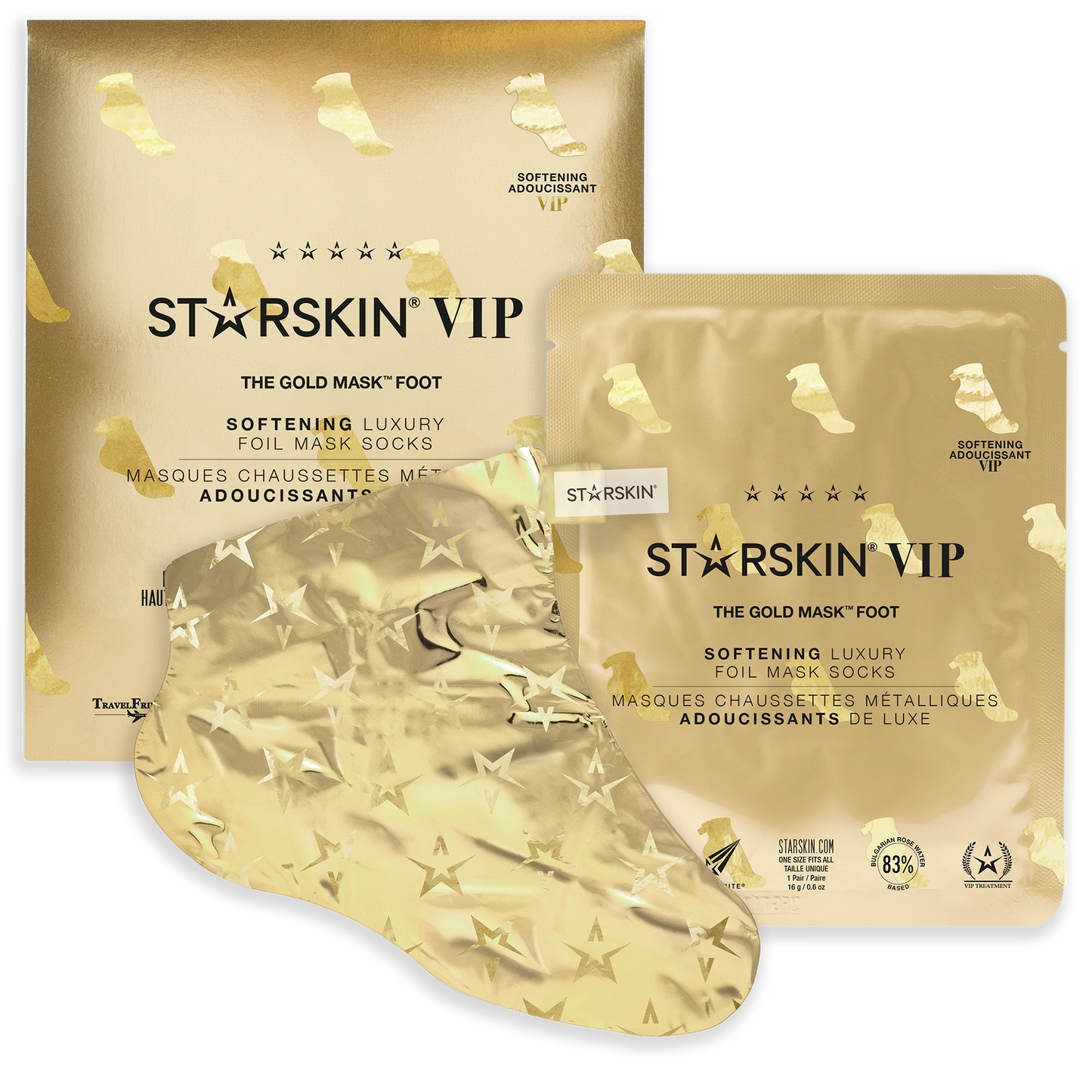 Maschera Piedi Gold StarSkin Vip